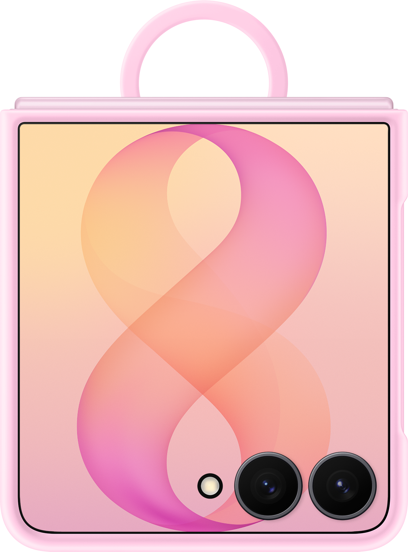 Funda para Samsung Galaxy Z Flip8 F776, Anillo de Silicona con Imán, Rosa EF-EF776CVEGWW