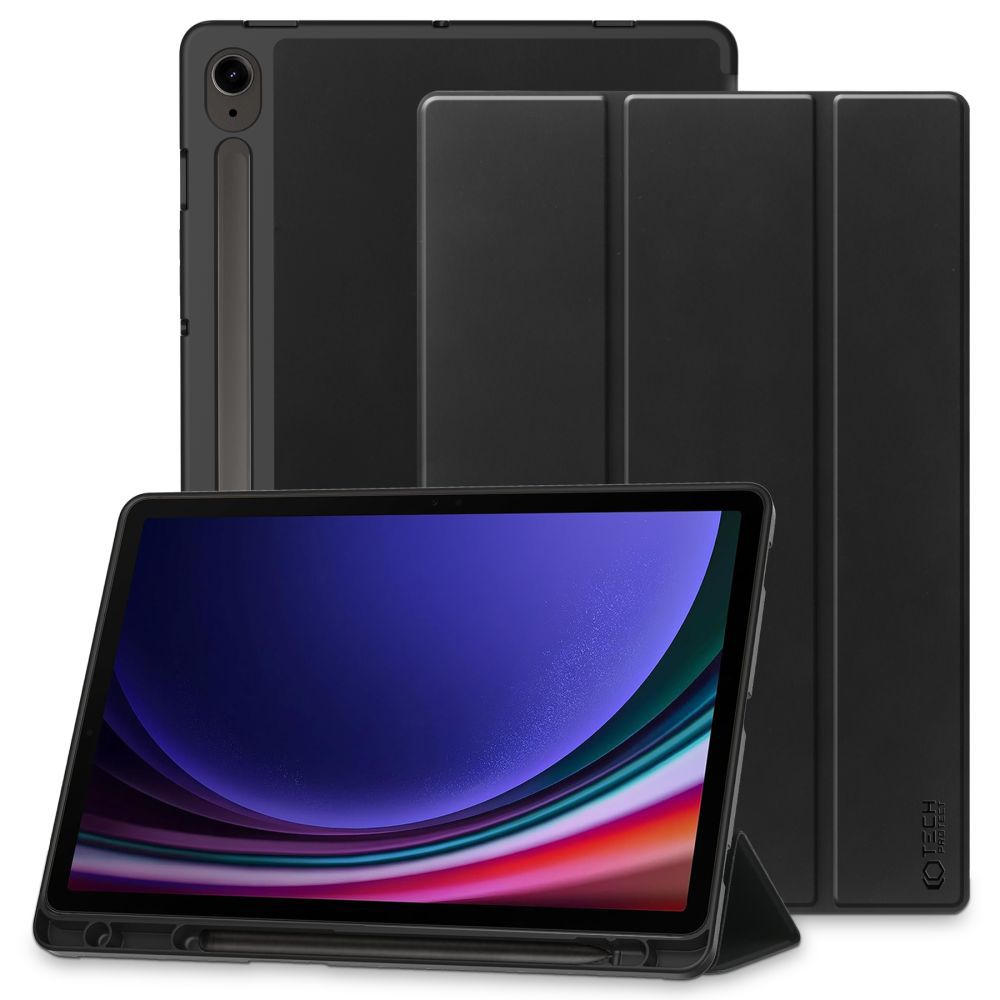 Funda para Samsung Galaxy Tab S10 Lite / S9 / S9 FE / Tab S10 FE, Tech-Protect, SC PEN, Negra