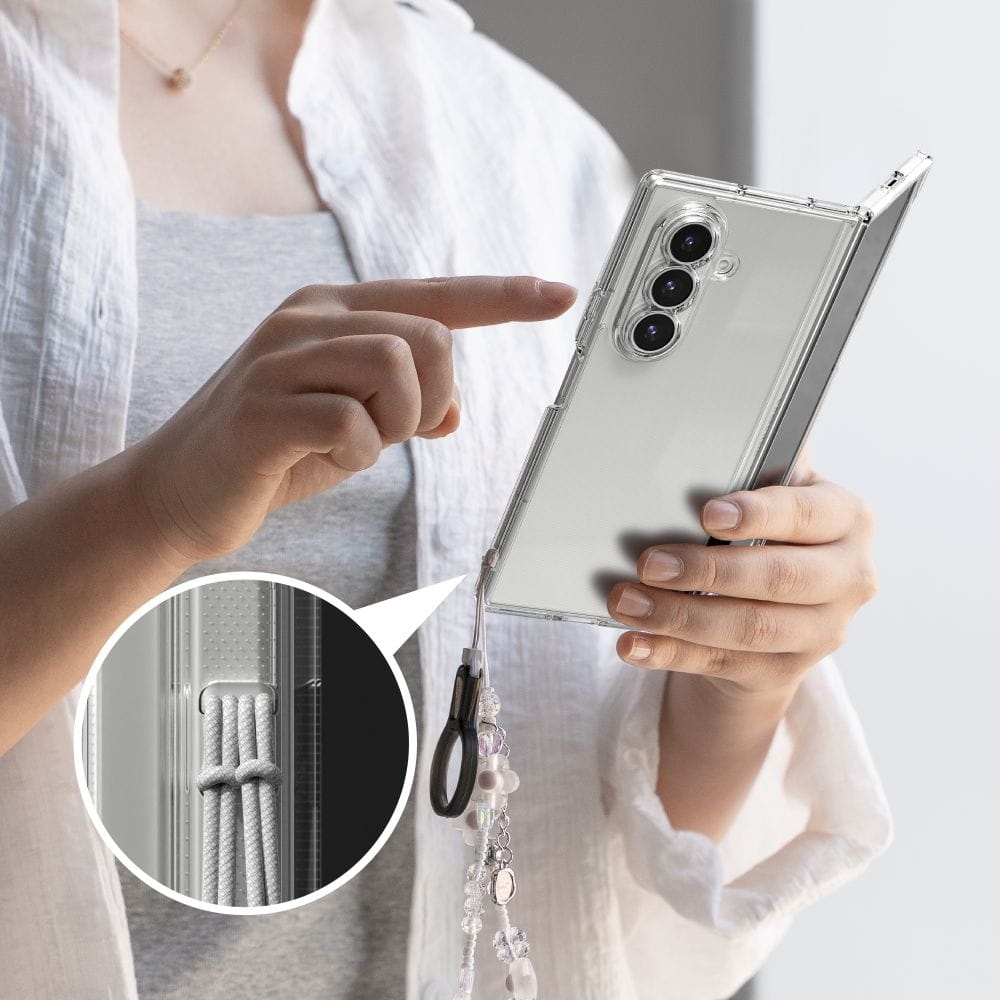 Funda para Samsung Galaxy Z Fold7 F966, Ringke, Fusion, Transparente