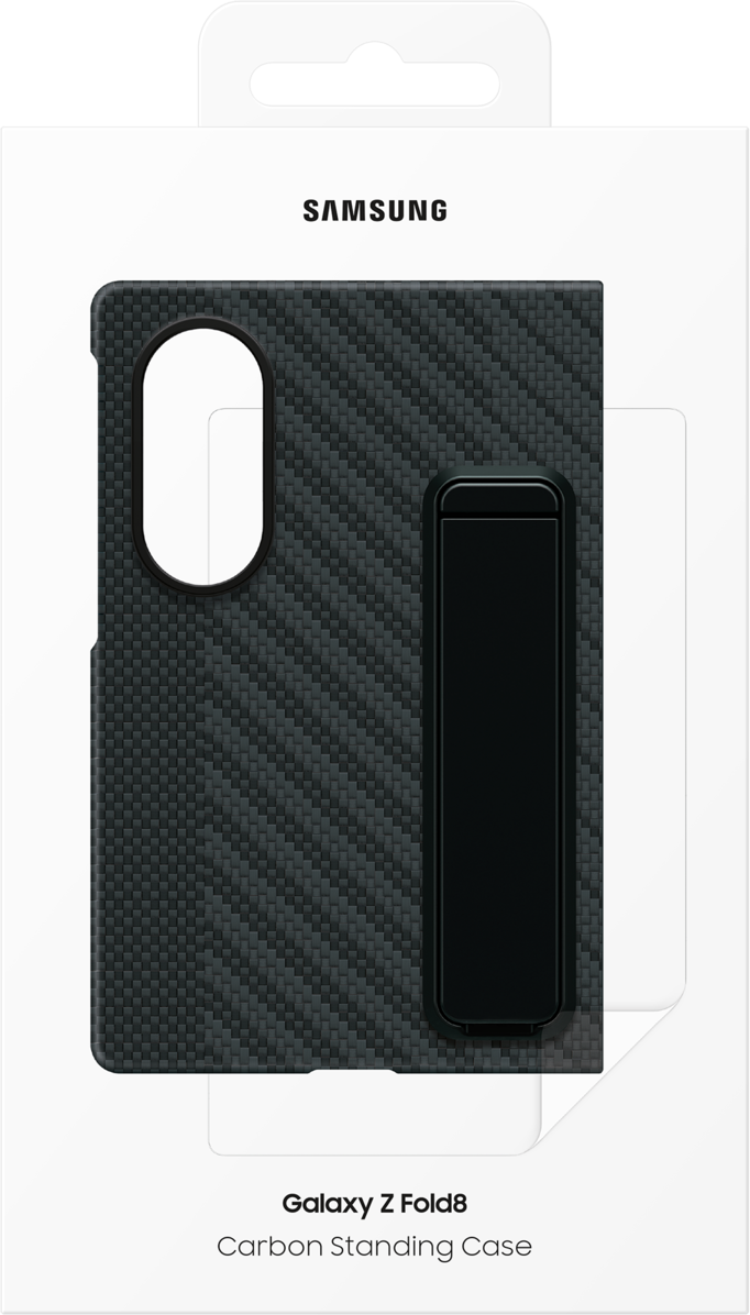 Funda para Samsung Galaxy Z Fold8 F971, Carbon Standing, Negra EF-XF971SBEGWW