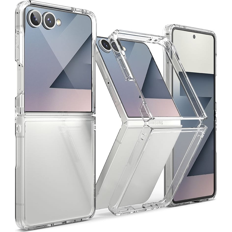 Funda para Samsung Galaxy Z Flip7 F766, Ringke, Fusion, Transparente