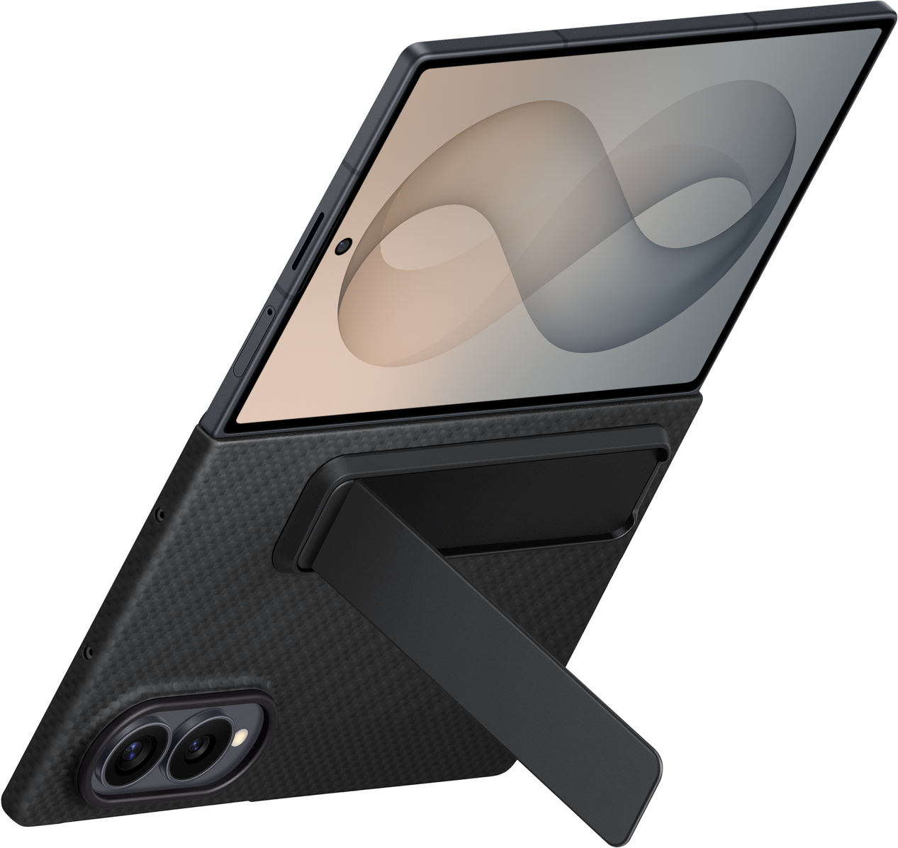 Funda para Samsung Galaxy Z Fold8 F971, Carbon Standing, Negra EF-XF971SBEGWW