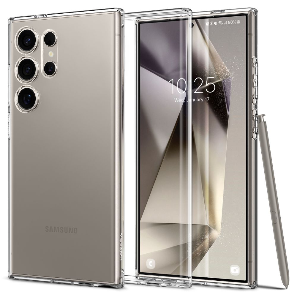 Funda para Samsung Galaxy S24 Ultra S928, Spigen, cristal líquido, transparente ACS07283