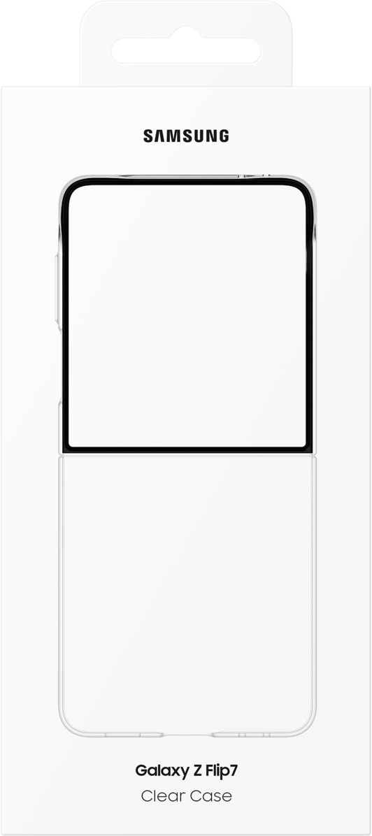 Funda para Samsung Galaxy Z Flip7 F766, Clear Case, Transparente EF-AF766CTEGWW