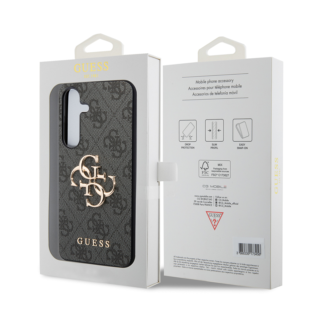 Funda para Samsung Galaxy S24+ S926, Guess, 4G Big Logo, Negra, Reacondicionada