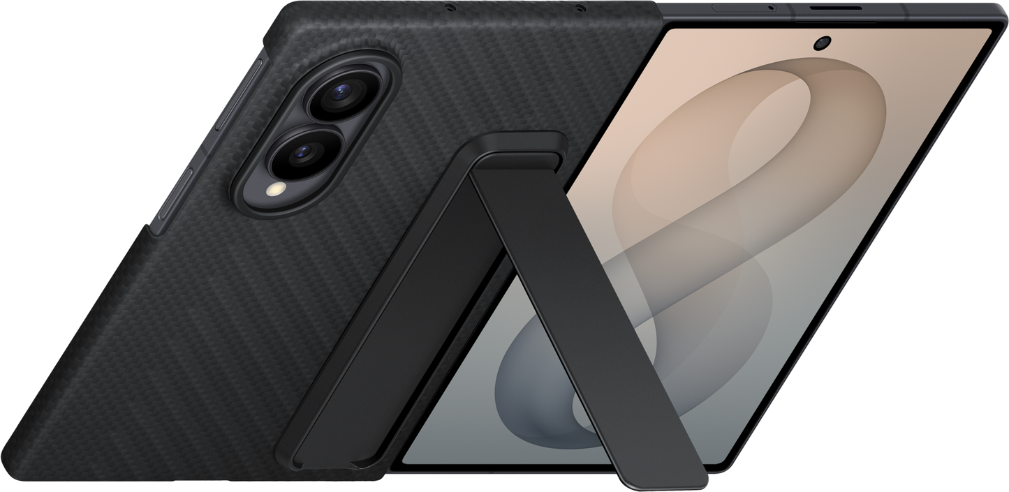 Funda para Samsung Galaxy Z Fold8 F971, Carbon Standing, Negra EF-XF971SBEGWW