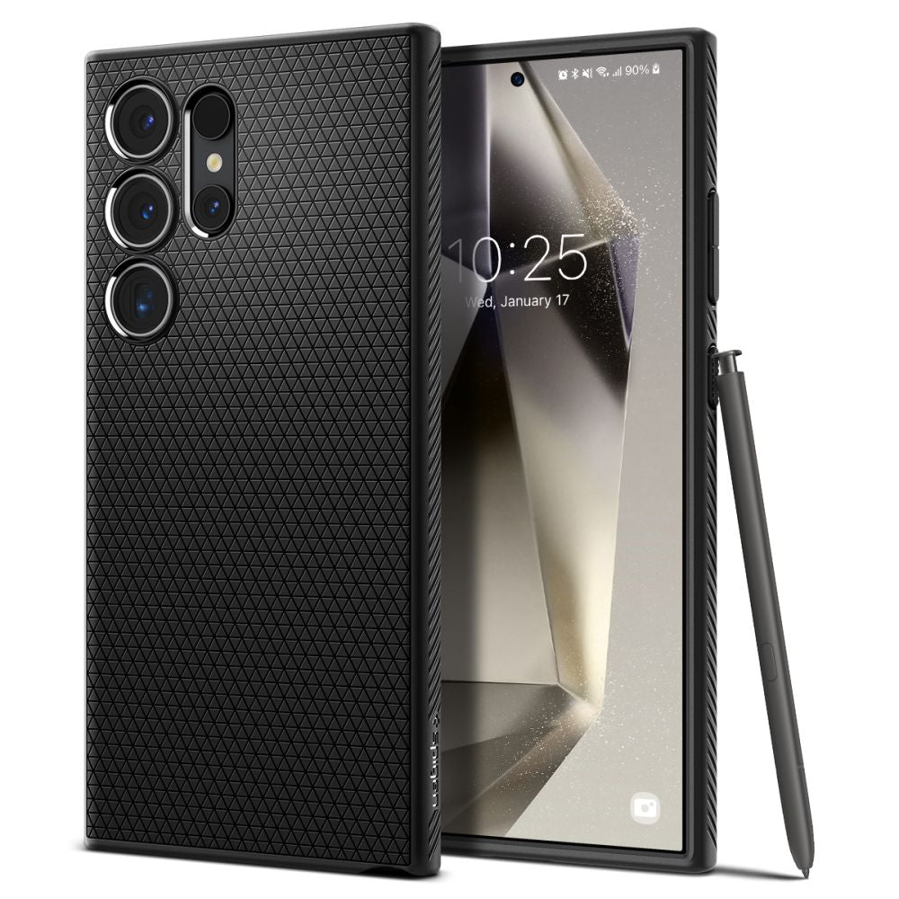 Funda para Samsung Galaxy S24 Ultra S928, Spigen, Liquid Air, Negra ACS07287
