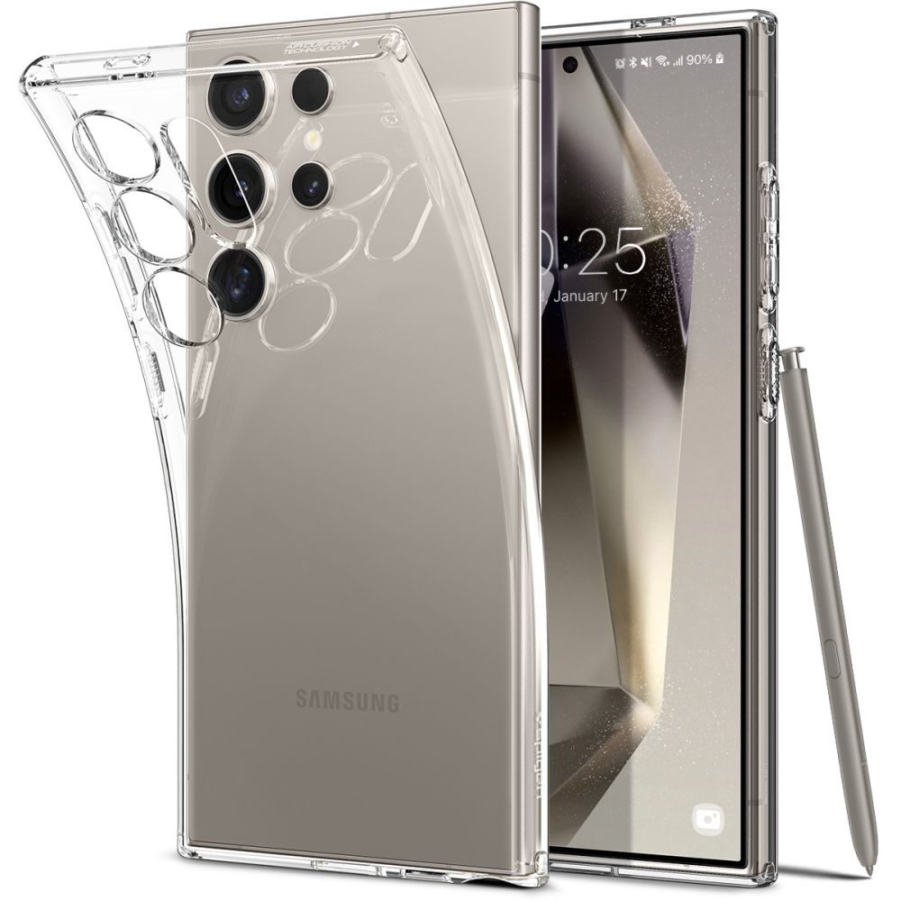Funda para Samsung Galaxy S24 Ultra S928, Spigen, cristal líquido, transparente ACS07283