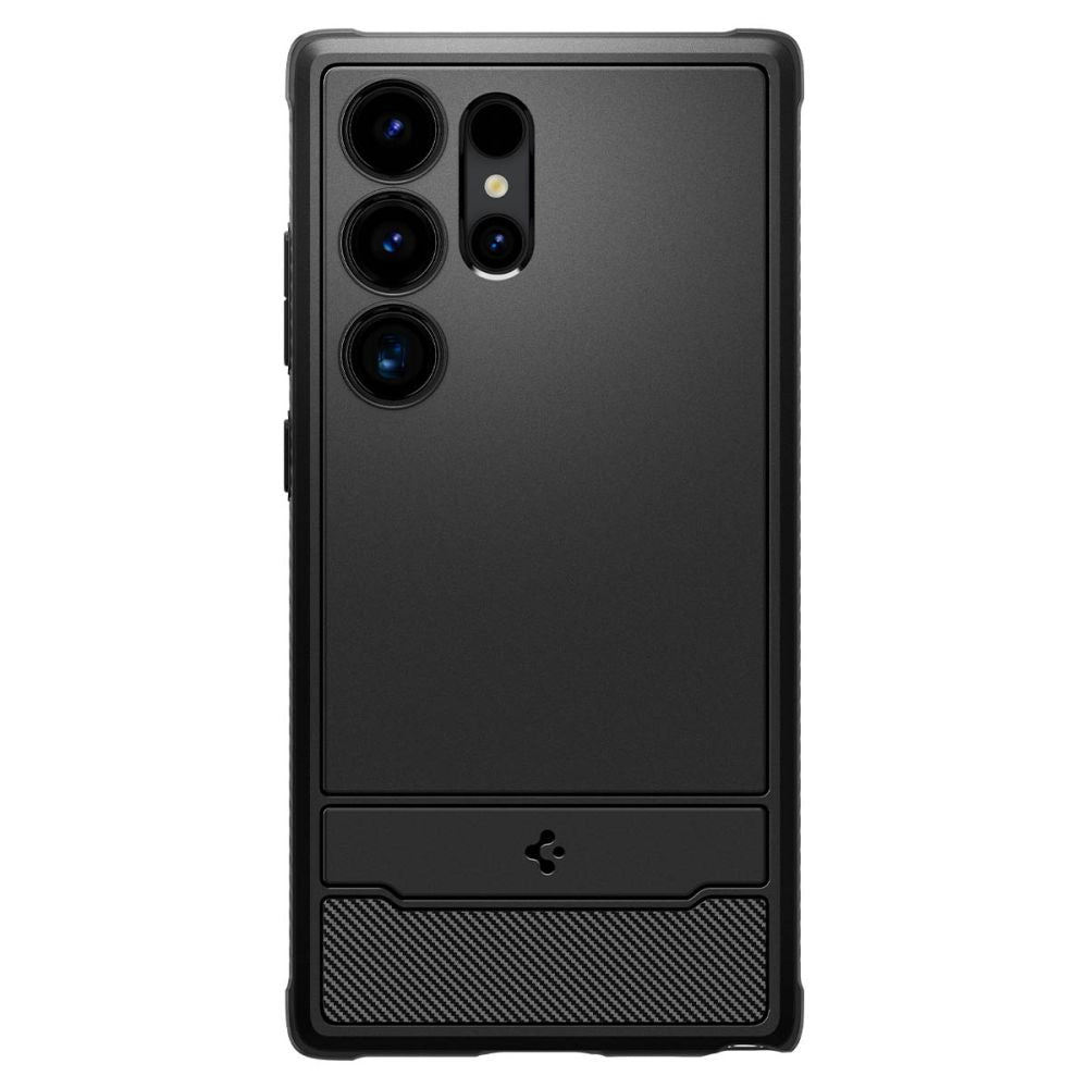 Funda para Samsung Galaxy S24 Ultra S928, Spigen, Rugged Armour, Negro ACS07286