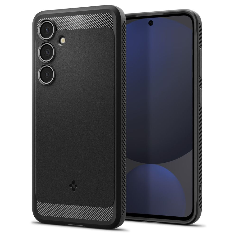 Funda para Samsung Galaxy S24 FE S721, Spigen, Rugged Armor, Negra ACS08578