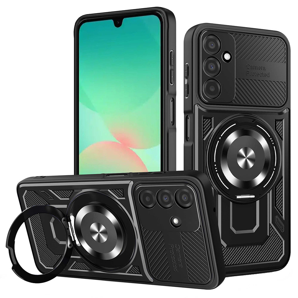 Funda para Samsung Galaxy A26 A266, Techsuit, RuggedCam, Negra