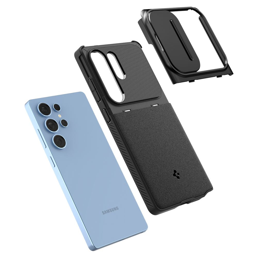 Funda para Samsung Galaxy S25 Ultra S938, Spigen, OPTIK ARMOR, Negra ACS08969