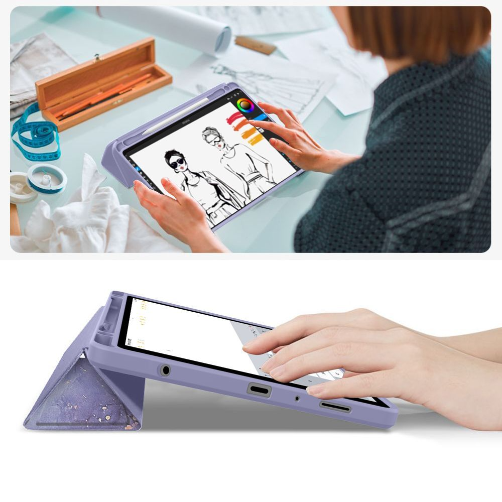 Funda para Samsung Galaxy Tab A11+ / Tab A9+, Tech-Protect, SC PEN Hybrid, Violeta
