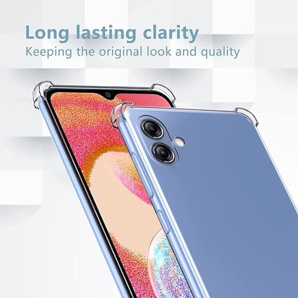 Funda para Samsung Galaxy A05 A055, Techsuit, Antigolpes Transparente, Transparente