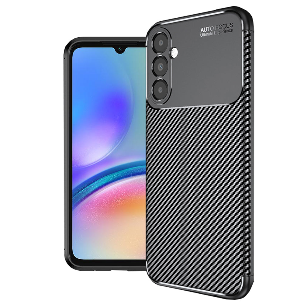 Funda para Samsung Galaxy A05s A057, Techsuit, Fibra de Carbon, Negra