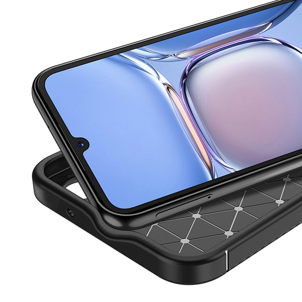 Funda para Samsung Galaxy A05s A057, Techsuit, Fibra de Carbon, Negra