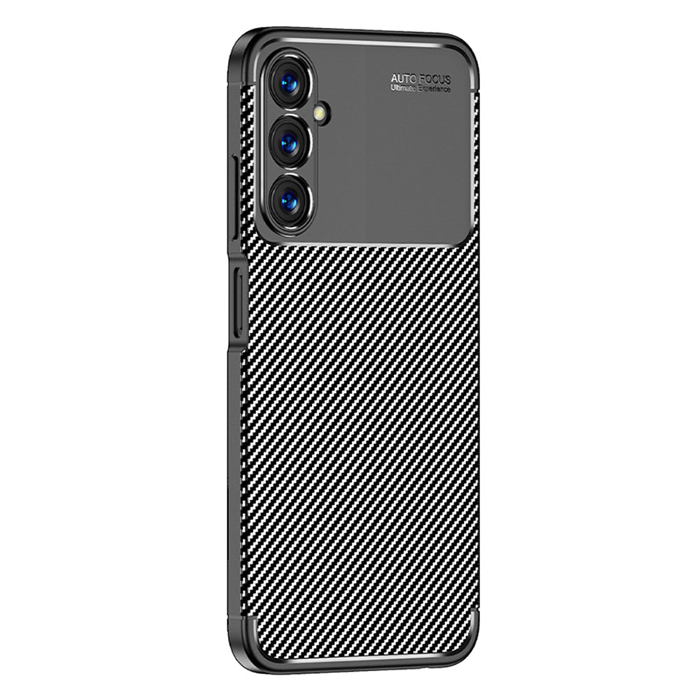 Funda para Samsung Galaxy A05s A057, Techsuit, Fibra de Carbon, Negra