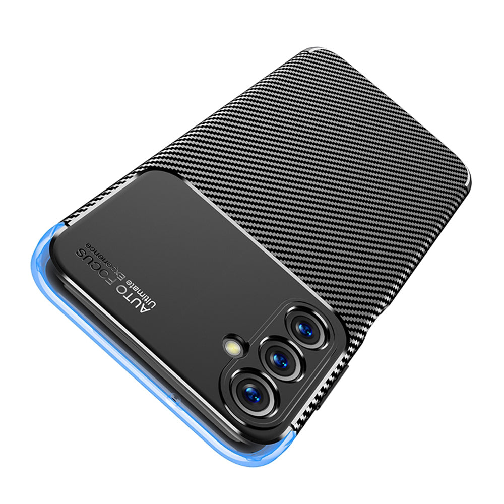 Funda para Samsung Galaxy A05s A057, Techsuit, Fibra de Carbon, Negra