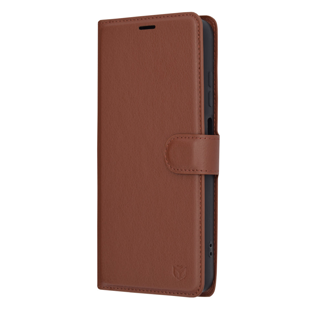 Funda para Samsung Galaxy A05s A057, Techsuit, Leather Folio, Marrón