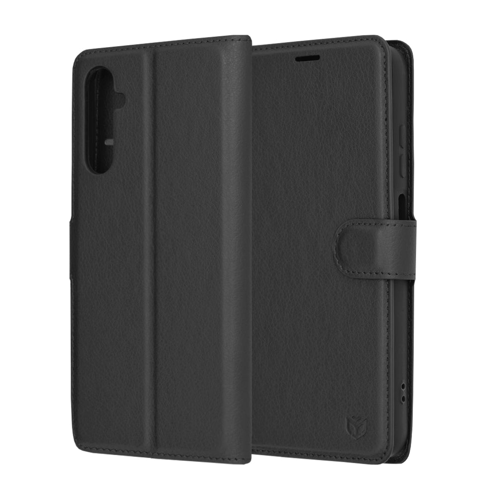 Funda para Samsung Galaxy A05s A057, Techsuit, Leather Folio, Negra