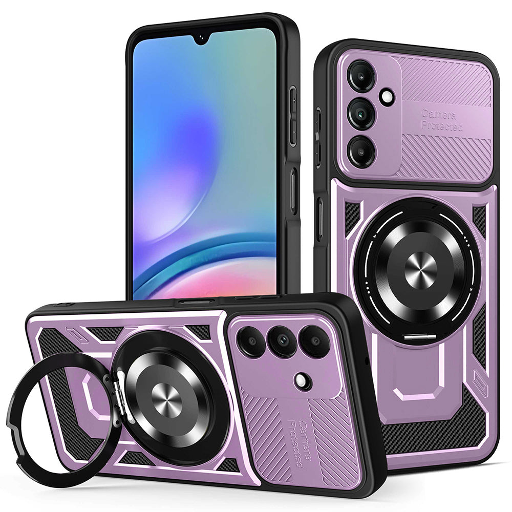 Funda para Samsung Galaxy A05s A057, Techsuit, RuggedCam, Morado