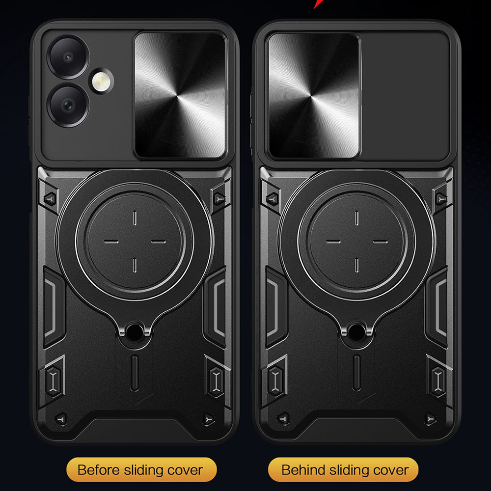 Funda para Samsung Galaxy A06 A065, Techsuit, CamGuard Pro, Negra
