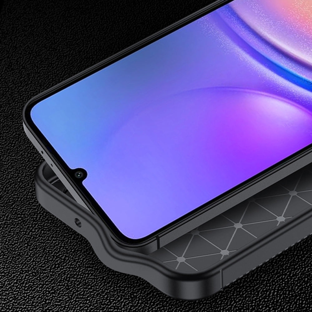 Funda para Samsung Galaxy A06 A065, Techsuit, Fibra de Carbon, Negra