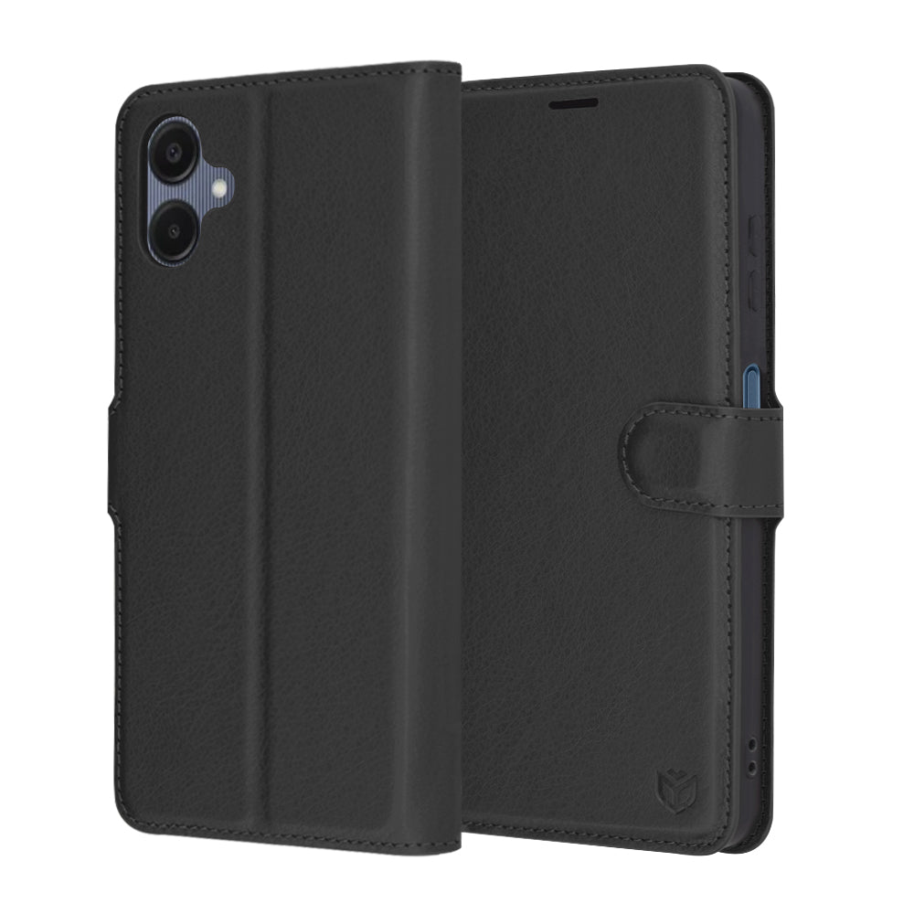 Funda para Samsung Galaxy A06 A065, Techsuit, Leather Folio, Negra