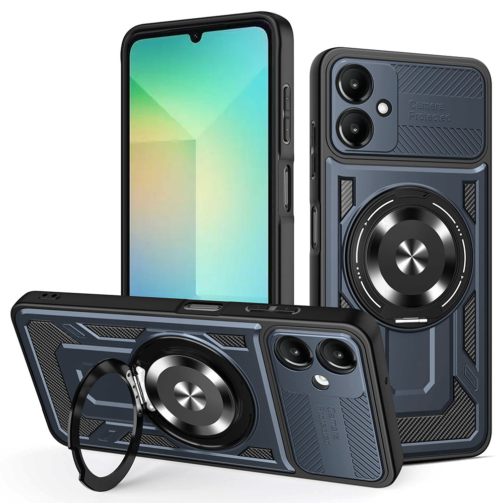 Funda para Samsung Galaxy A06 A065, Techsuit, RuggedCam, Azul