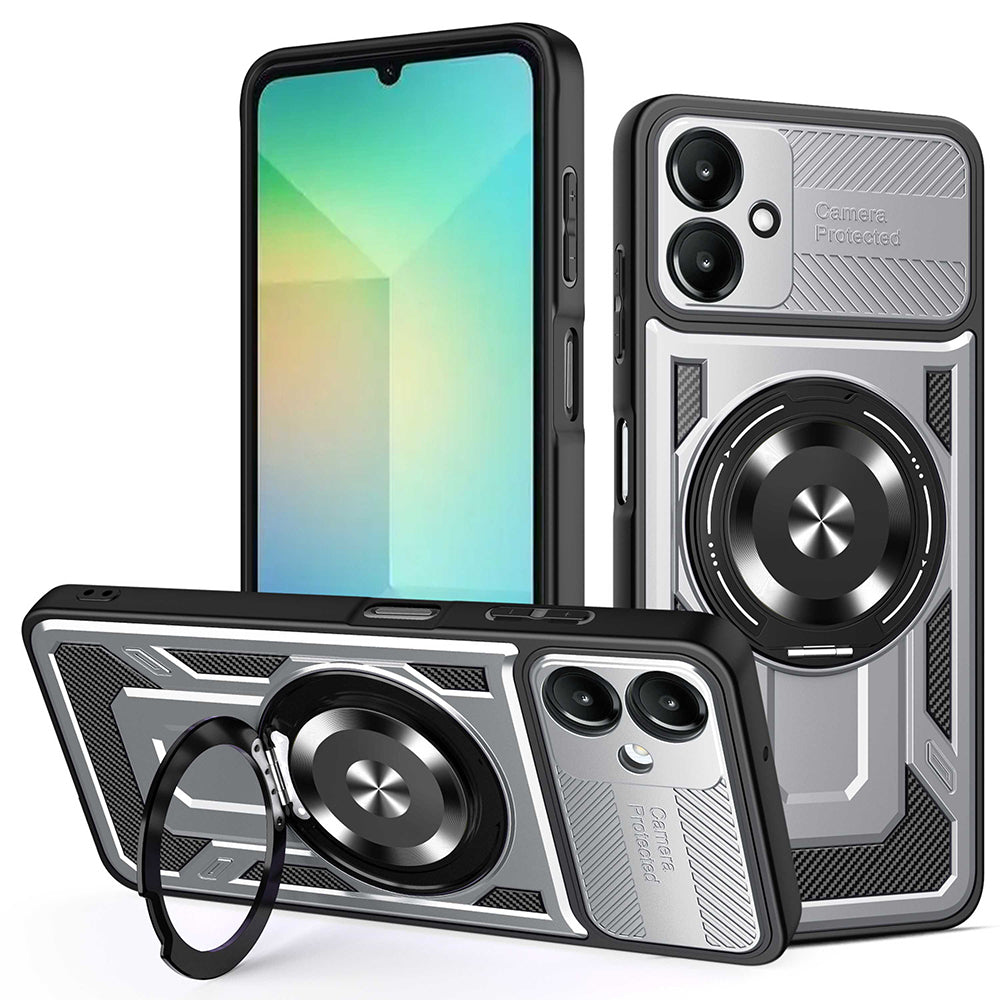 Funda para Samsung Galaxy A06 A065, Techsuit, RuggedCam, Gris