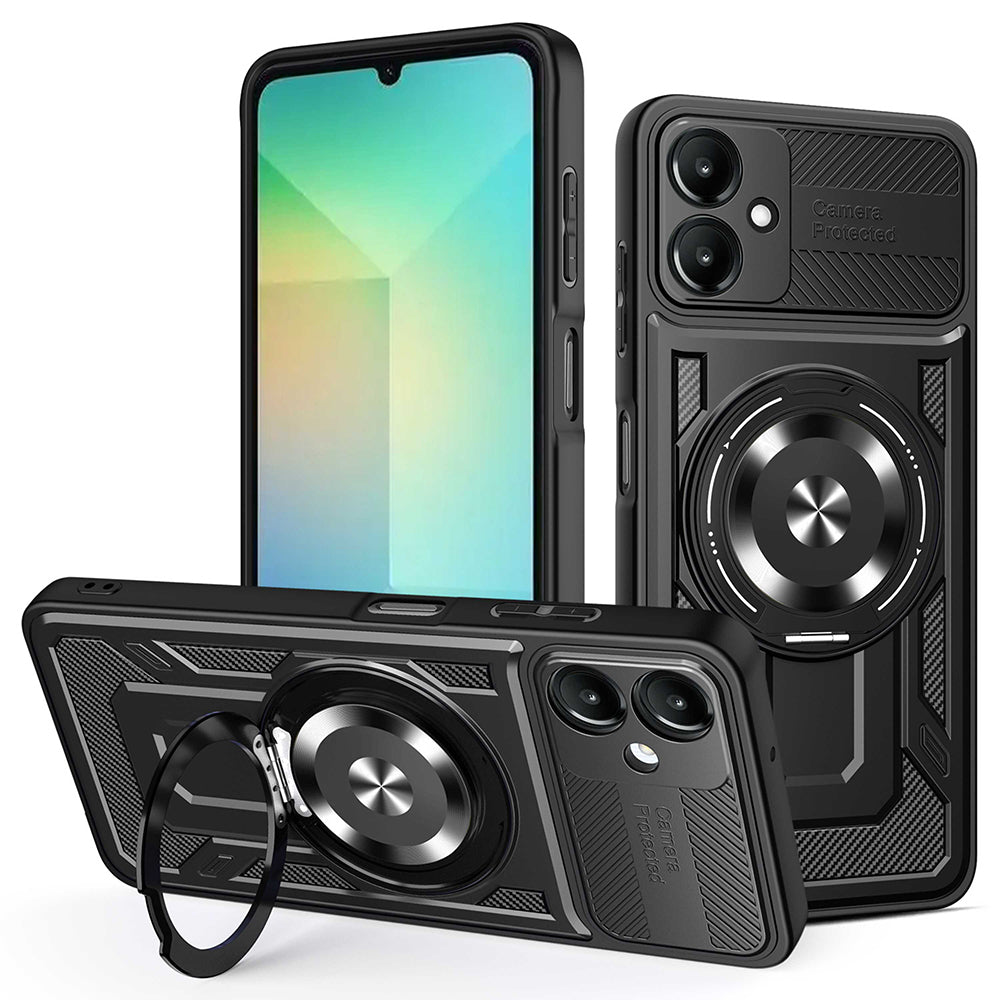 Funda para Samsung Galaxy A06 A065, Techsuit, RuggedCam, Negra