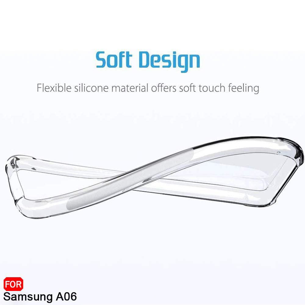 Funda para Samsung Galaxy A06 A065, Techsuit, Antigolpes Transparente, Transparente