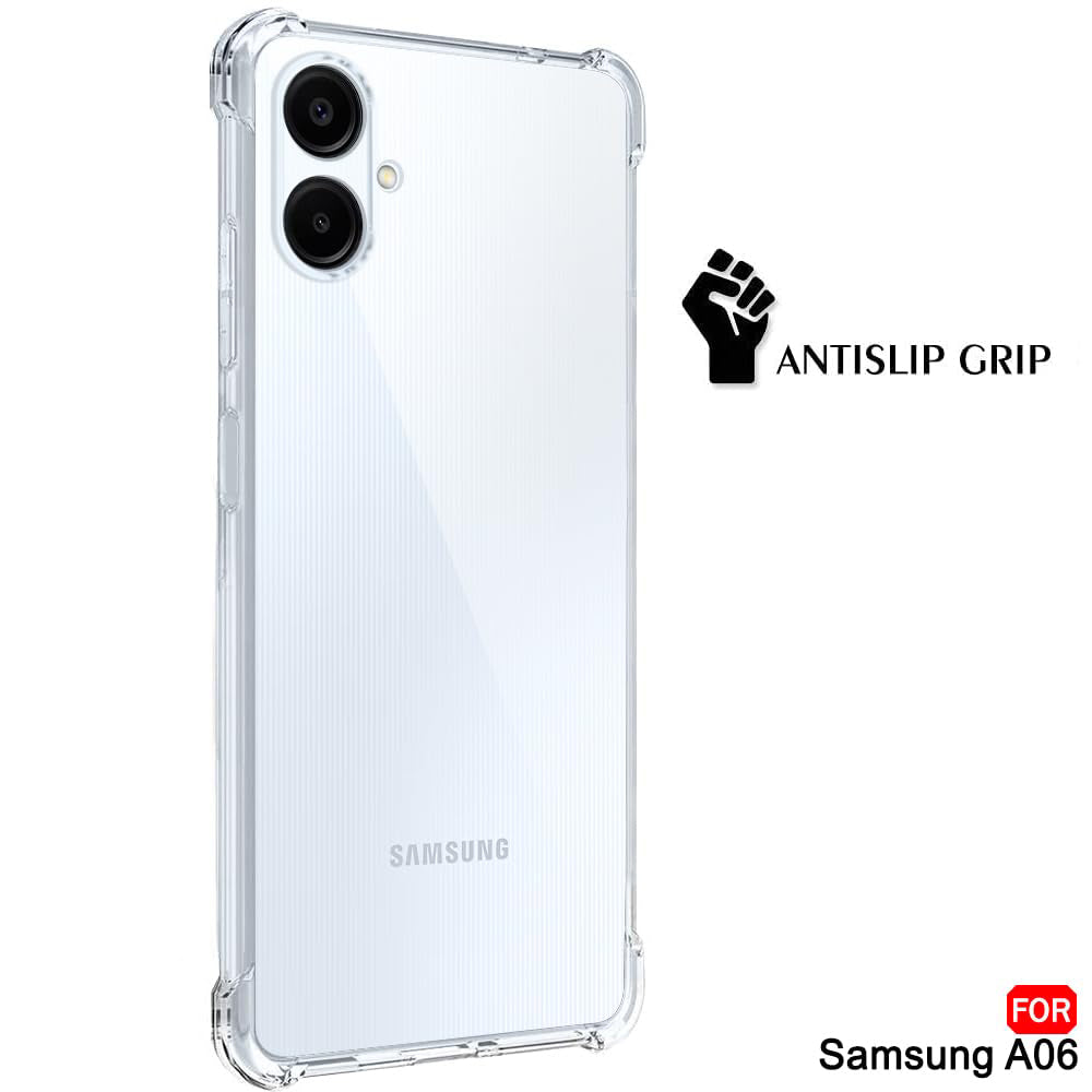 Funda para Samsung Galaxy A06 A065, Techsuit, Antigolpes Transparente, Transparente