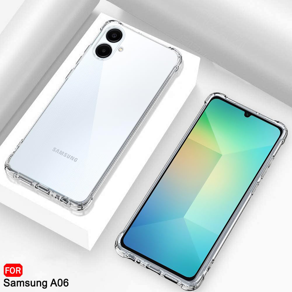 Funda para Samsung Galaxy A06 A065, Techsuit, Antigolpes Transparente, Transparente