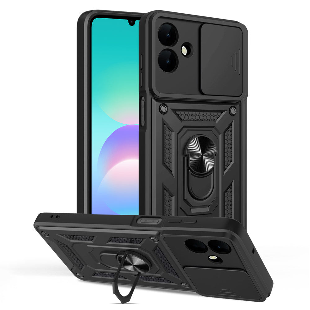 Funda para Samsung Galaxy A08 4G A085 / A07 5G A076, Techsuit, CamShield, Negra