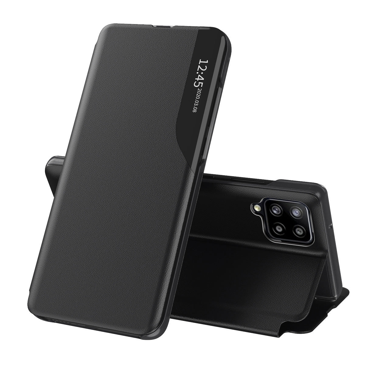 Funda para Samsung Galaxy A12 Nacho A127 / A12 A125, Techsuit, eFold, Negra