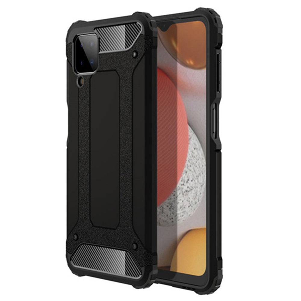 Funda para Samsung Galaxy A12 Nacho A127 / A12 A125, Techsuit, Hybrid Armor, Negra