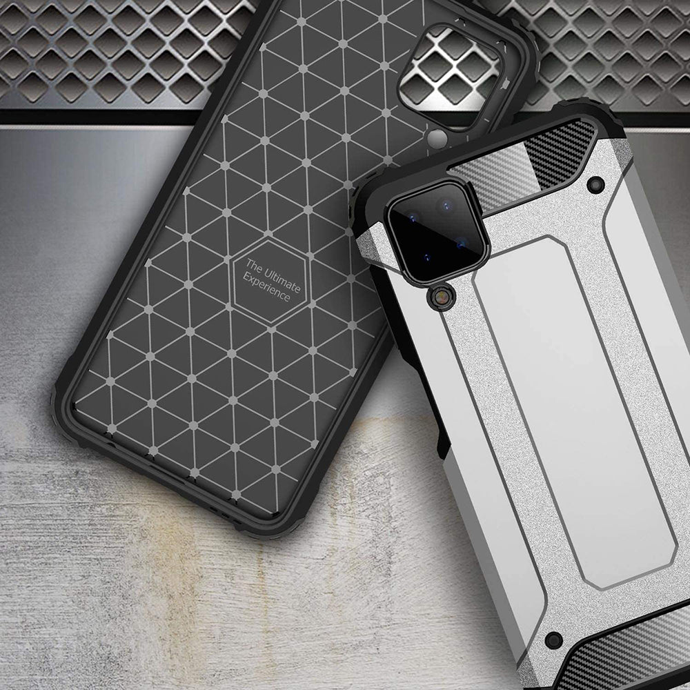 Funda para Samsung Galaxy A12 Nacho A127 / A12 A125, Techsuit, Hybrid Armor, Negra