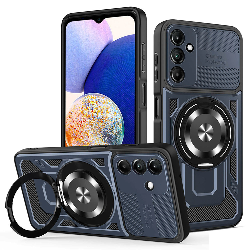Funda para Samsung Galaxy A14 A145 / A14 5G A146, Techsuit, RuggedCam, Azul