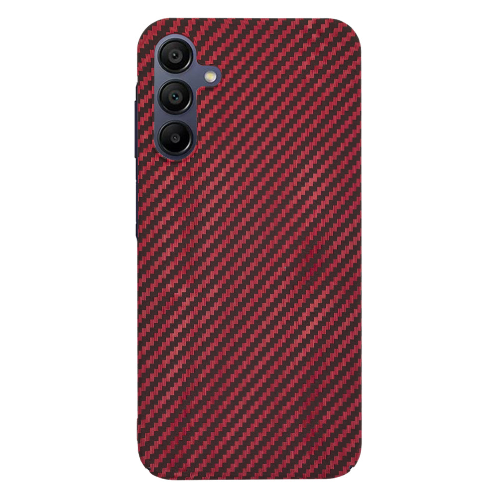 Funda para Samsung Galaxy A15 5G A156 / A15 A155, Techsuit, Carbonite FiberShell, Roja
