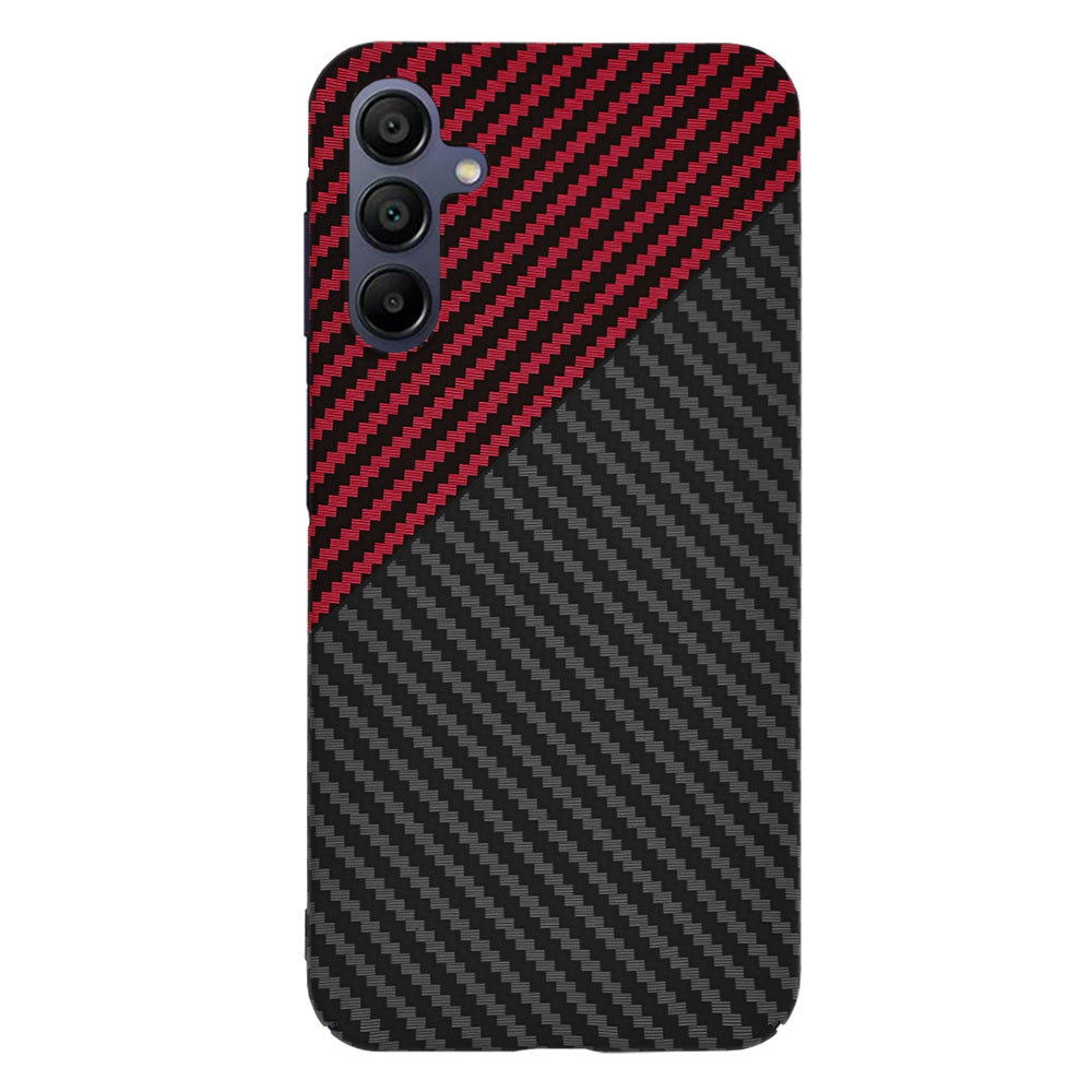 Funda para Samsung Galaxy A15 5G A156 / A15 A155, Techsuit, Carbonite FiberShell, Negra Roja