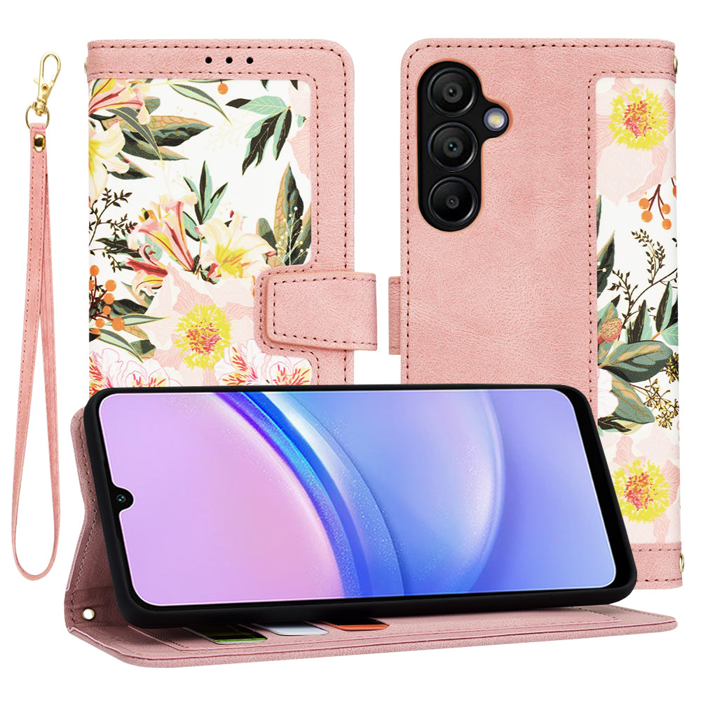 Funda para Samsung Galaxy A15 5G A156 / A15 A155, Techsuit, FlipCraft, Rosa