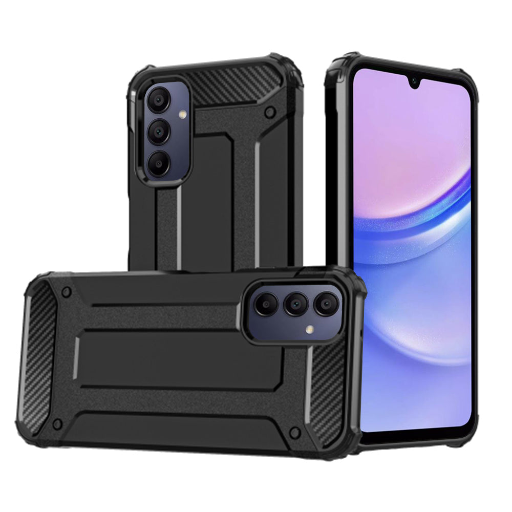 Funda para Samsung Galaxy A15 5G A156 / A15 A155, Techsuit, Hybrid Armor, Negra