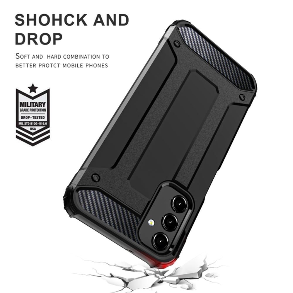 Funda para Samsung Galaxy A15 5G A156 / A15 A155, Techsuit, Hybrid Armor, Negra