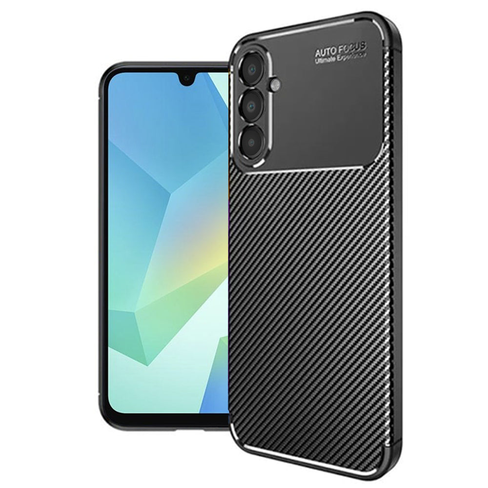 Funda para Samsung Galaxy A16 5G A166 / A16 4G A165, Techsuit, Fibra de Carbon, Negra