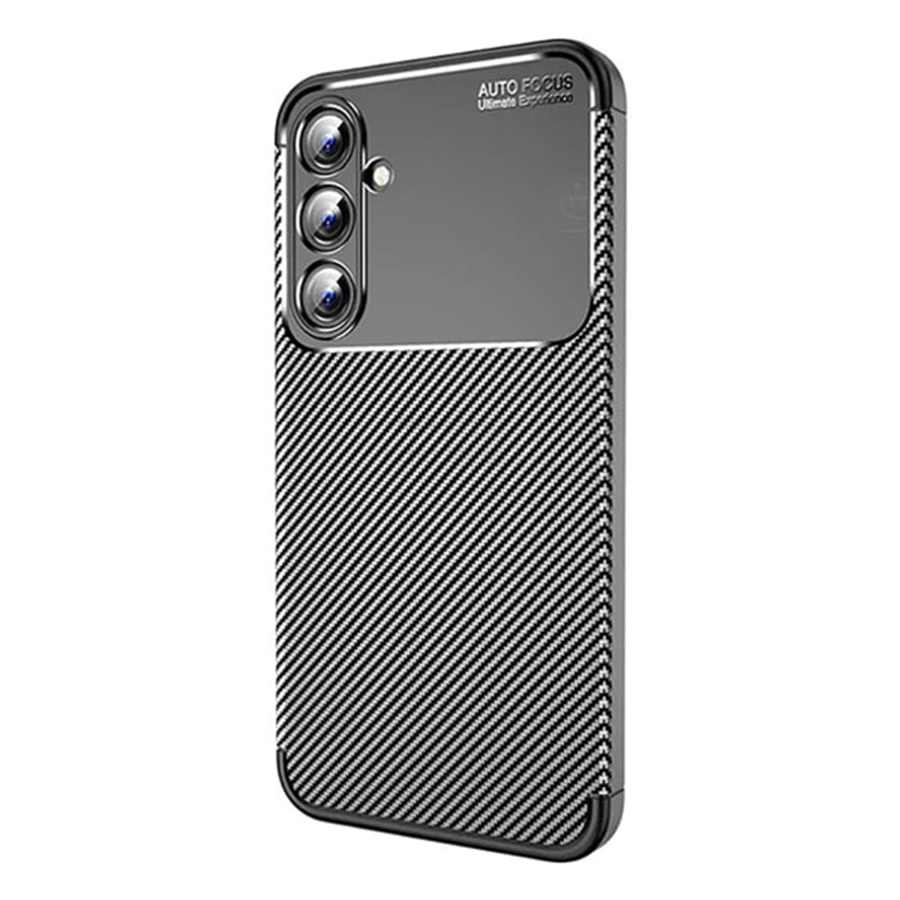 Funda para Samsung Galaxy A16 5G A166 / A16 4G A165, Techsuit, Fibra de Carbon, Negra