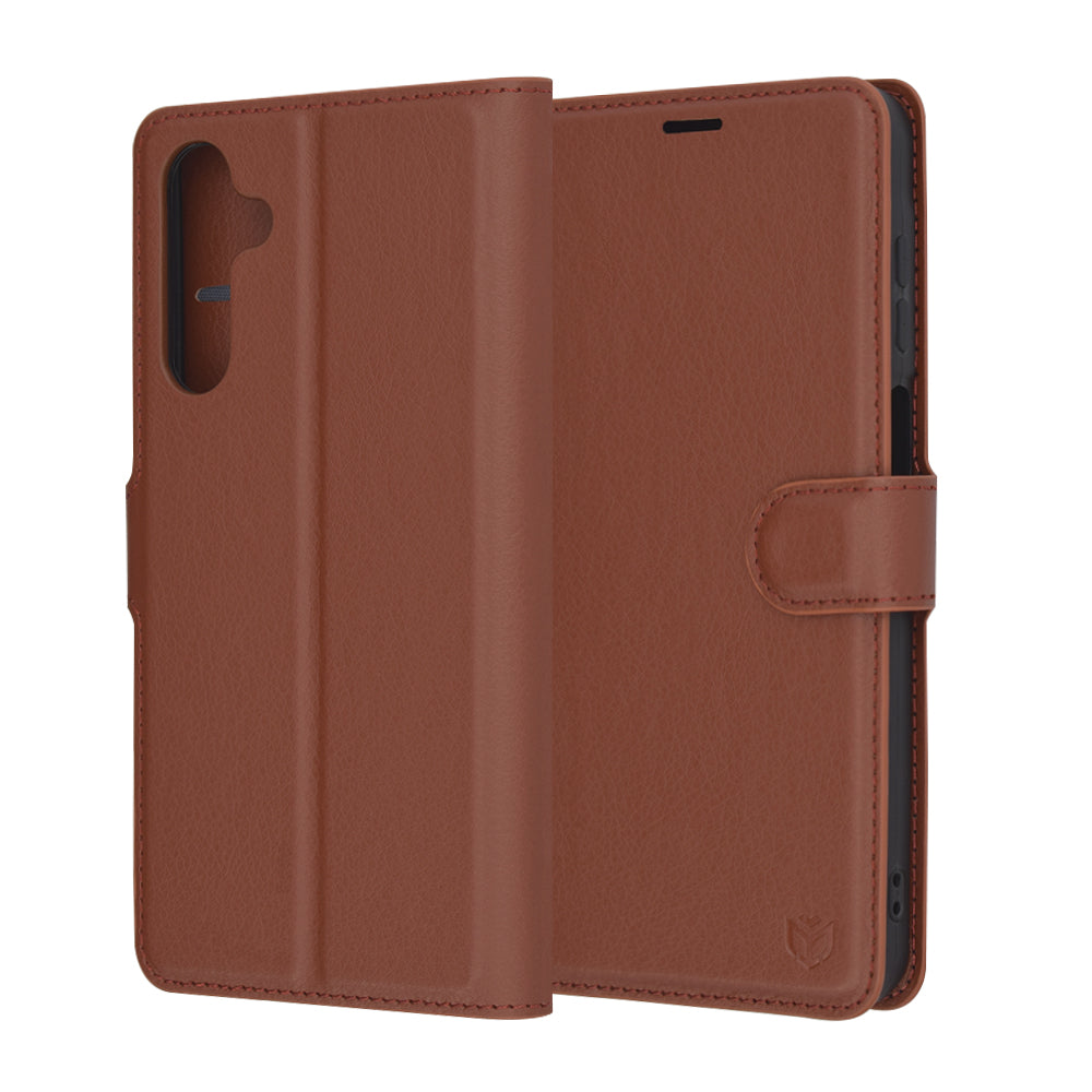 Funda para Samsung Galaxy A16 5G A166 / A16 4G A165, Techsuit, Leather Folio, Marrón