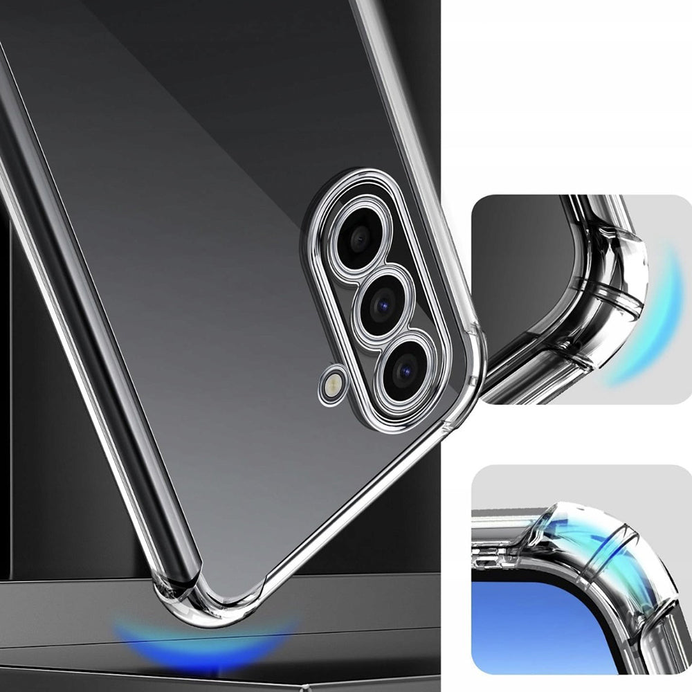 Funda para Samsung Galaxy A17 5G, Techsuit, Antigolpes Transparente, Transparente