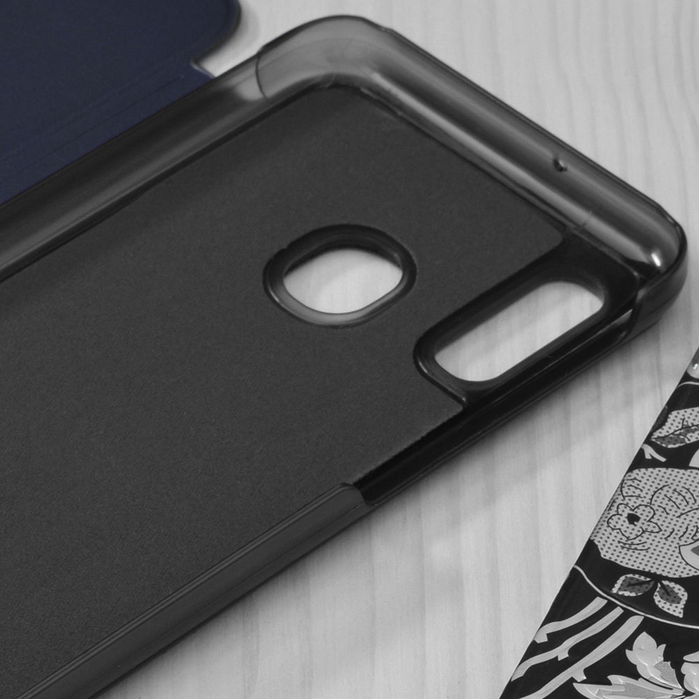 Funda para Samsung Galaxy A20e A202, Techsuit, eFold, Azul Oscuro