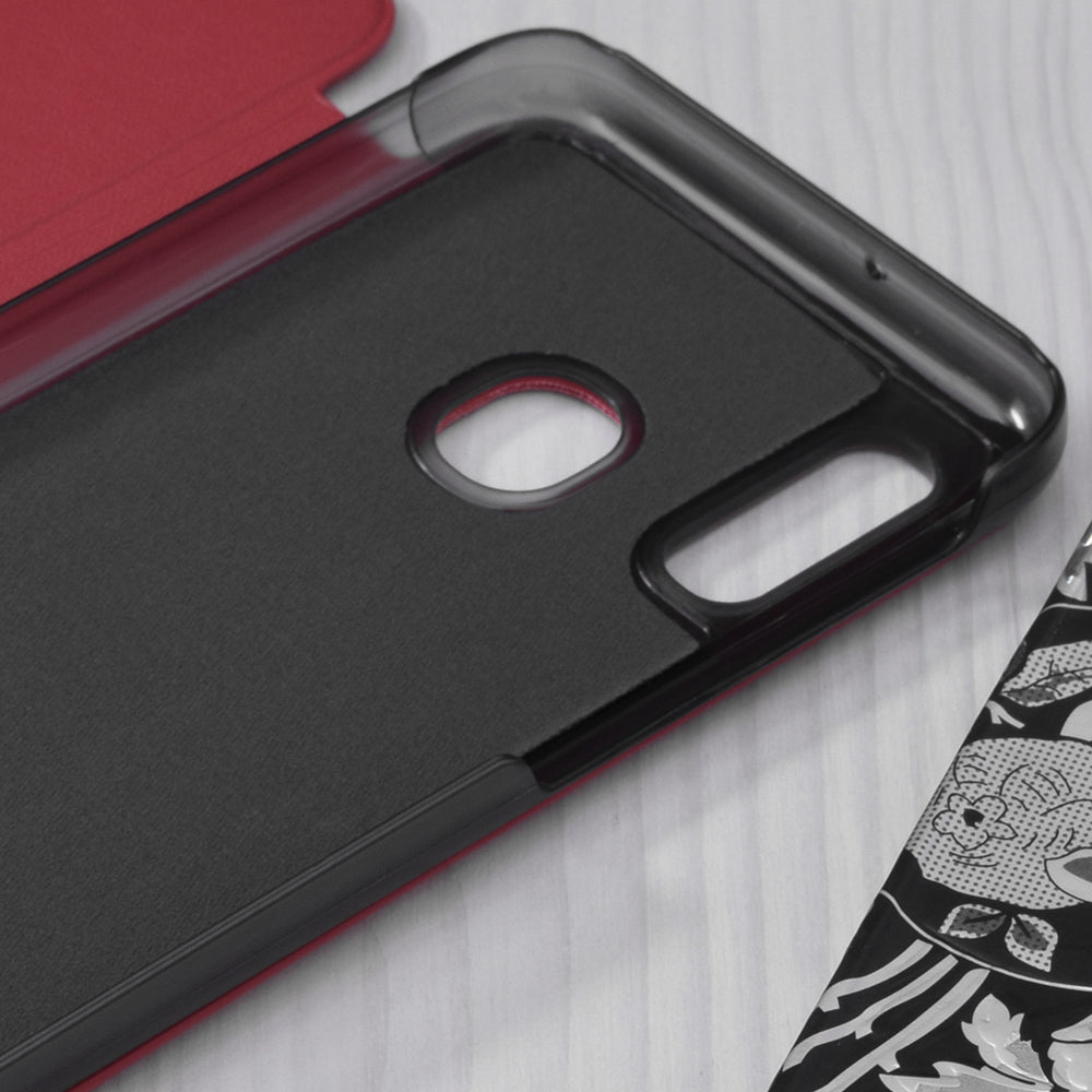 Funda para Samsung Galaxy A20e A202, Techsuit, eFold, Roja